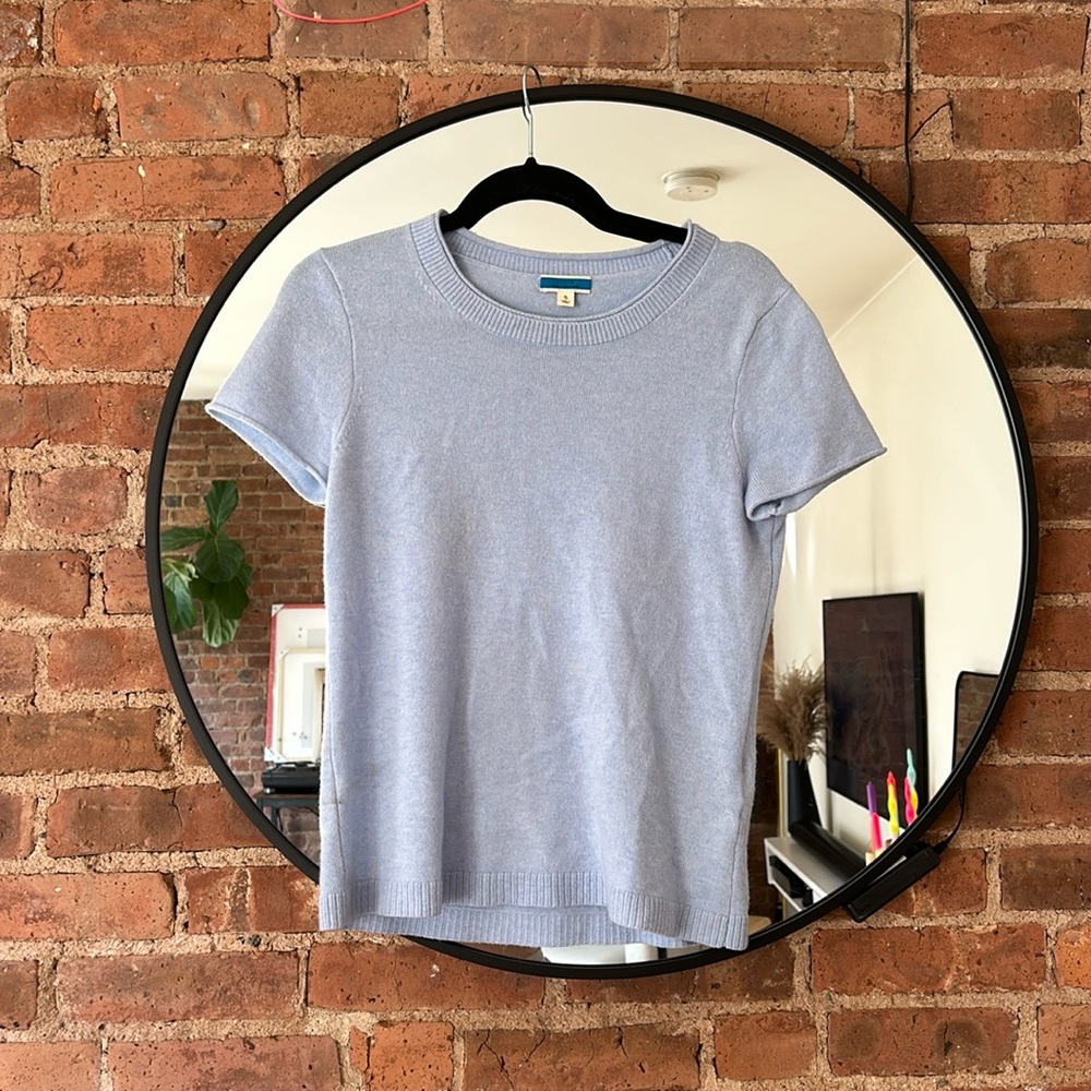 J Crew cashmere short-sleeve sweater